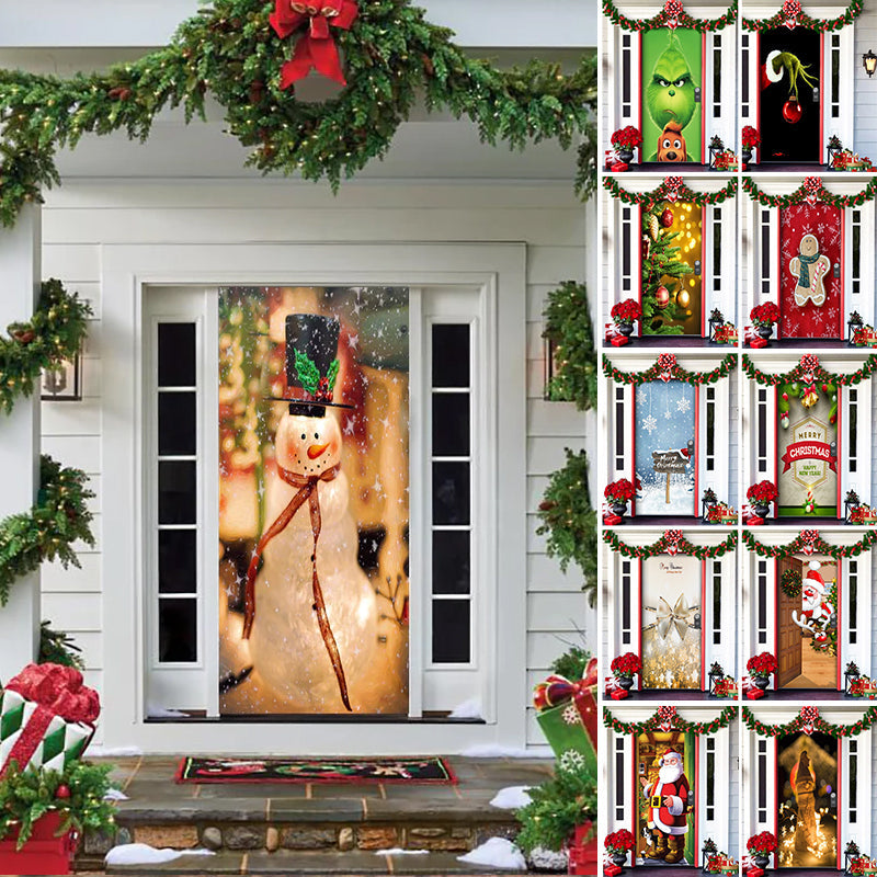 Nightmare Before Christmas Outdoor Decorations Props Christmas Elves Door Cover