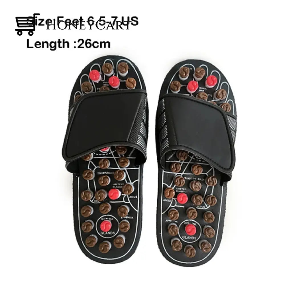 Acupressure & Reflexology Daily Foot Massager Sandals Brown 26Cm