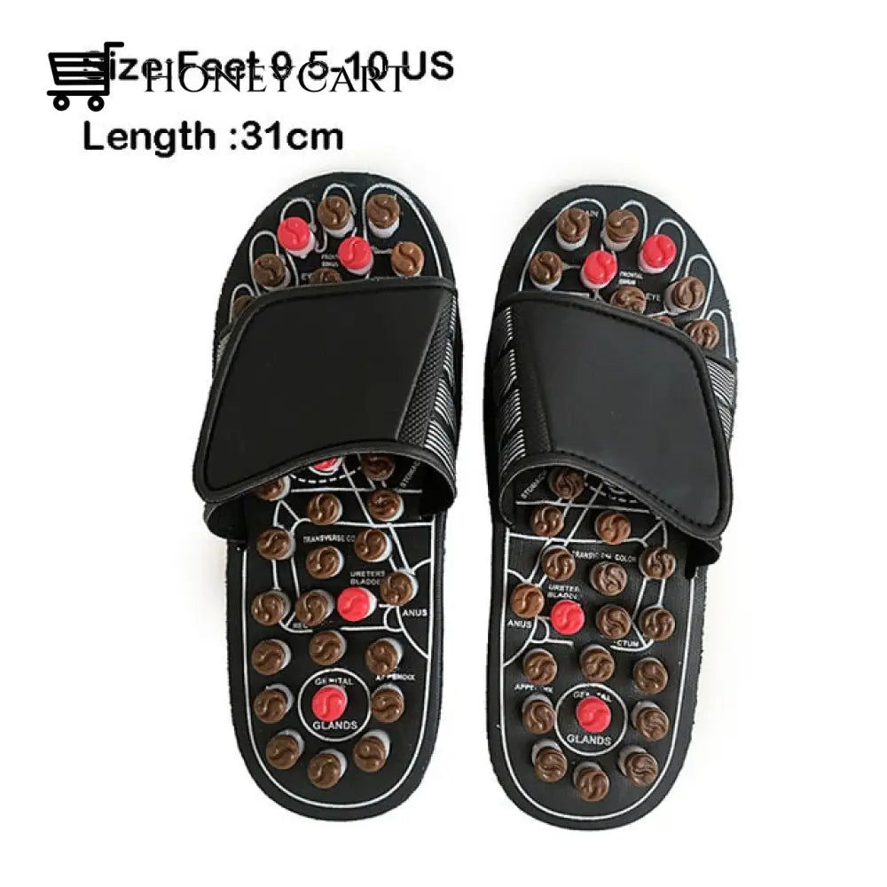 Acupressure & Reflexology Daily Foot Massager Sandals Brown 31Cm