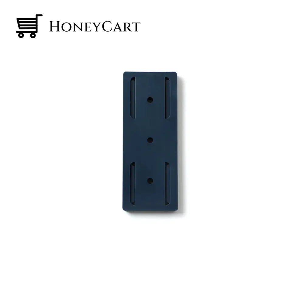 Adhesive Punch-Free Socket Holder Blue / 1 Pc