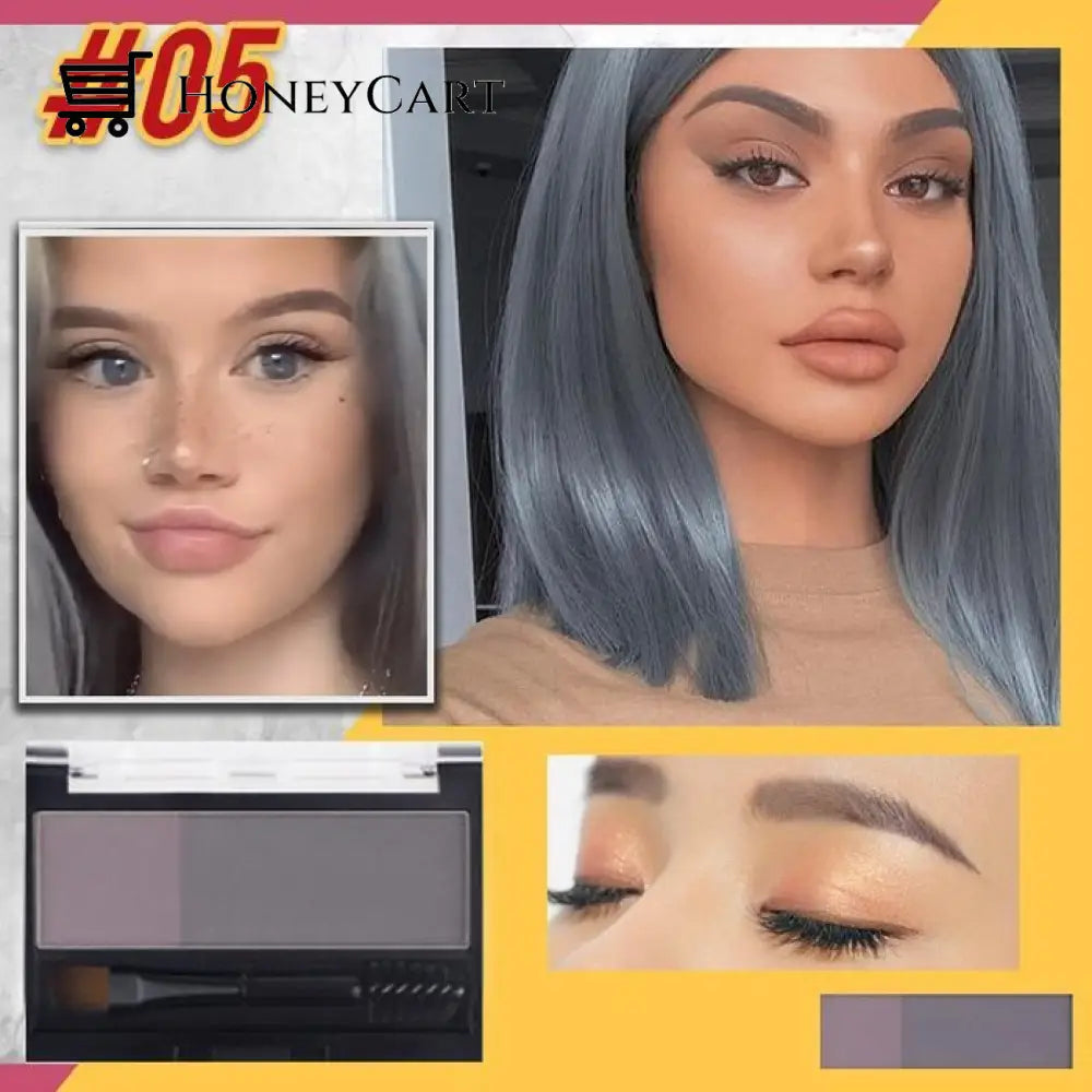 Adjustable Eyebrow Stamp Set 05 Ash Gray