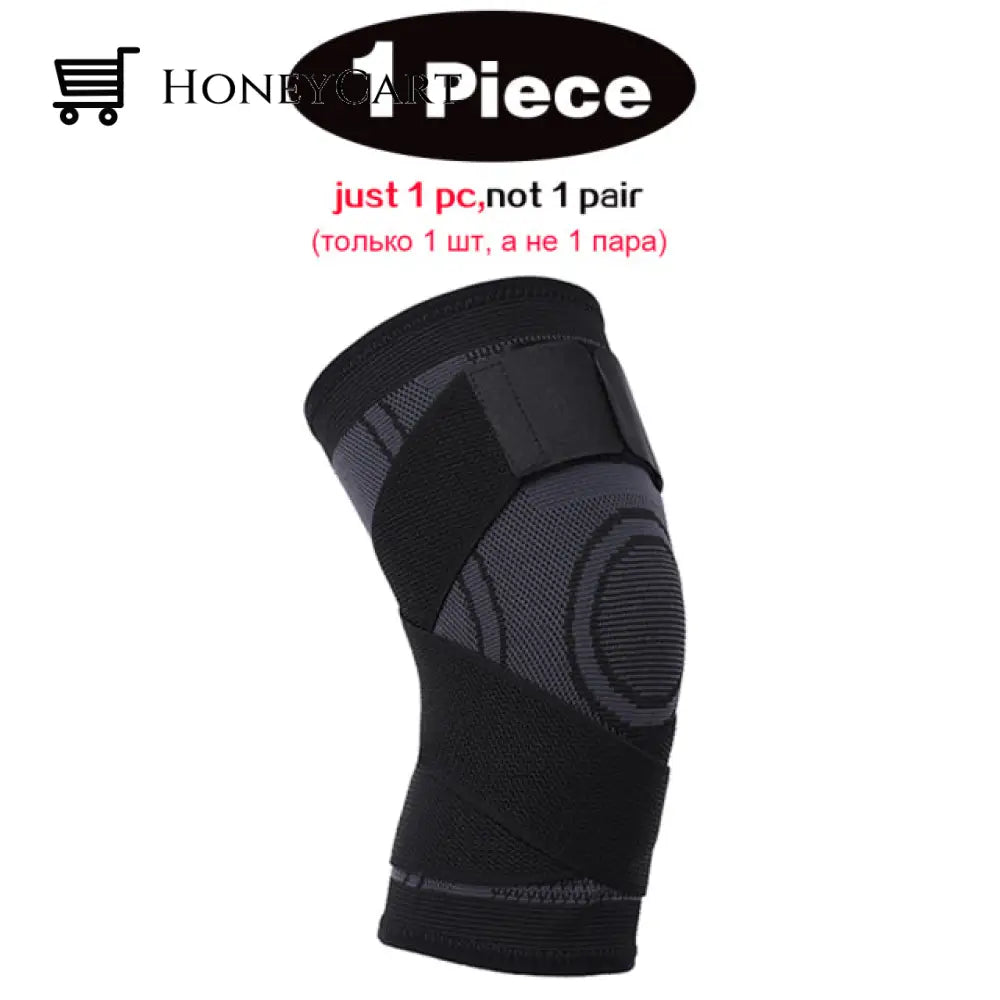 Adjustable Fitness Knee Joints Protector Pad 1 Piece Black / M Exercise &