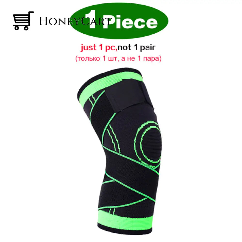 Adjustable Fitness Knee Joints Protector Pad 1 Piece Green / Xxxl Exercise &