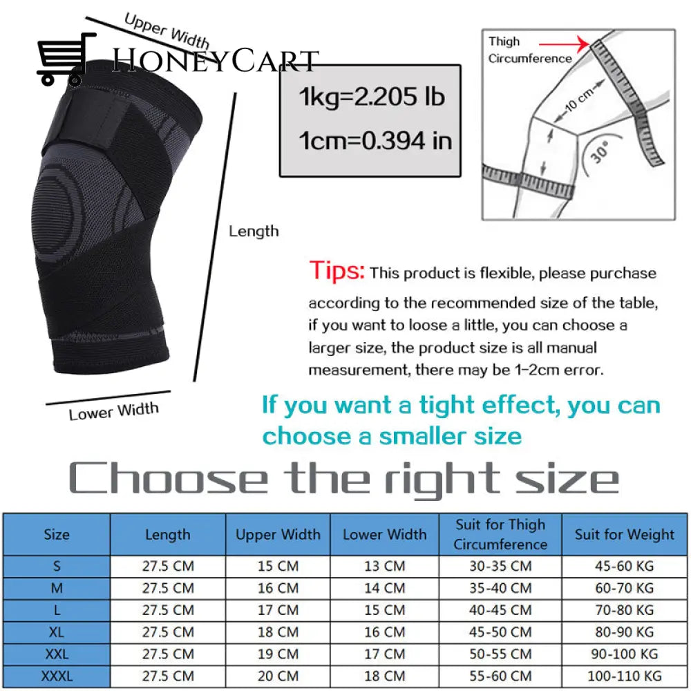 Adjustable Fitness Knee Joints Protector Pad Exercise &