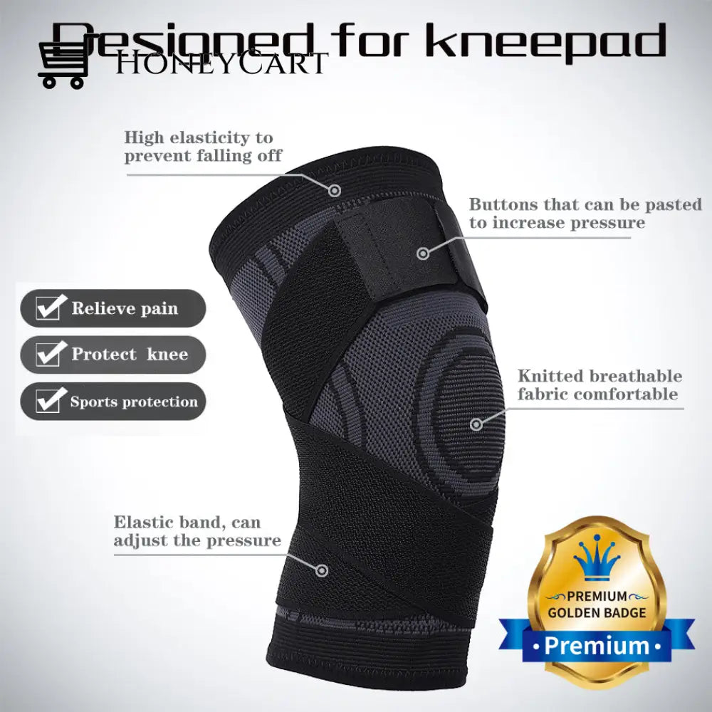 Adjustable Fitness Knee Joints Protector Pad Exercise &