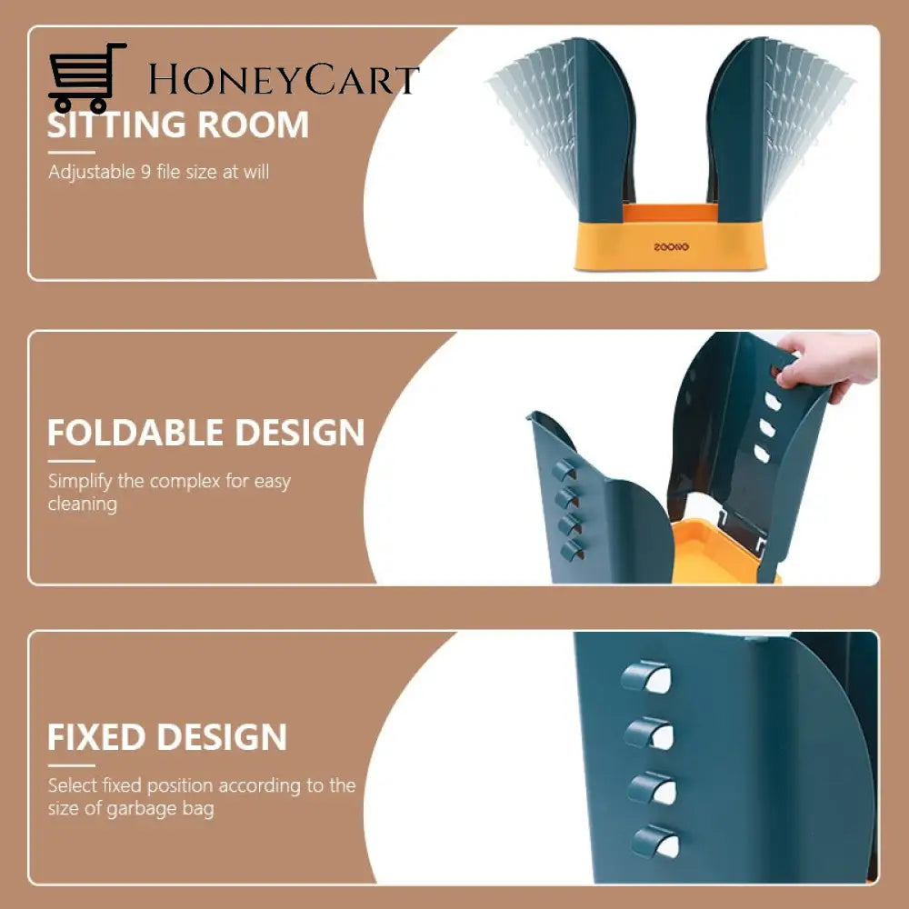 Adjustable Garbage Bag Holder Plastic