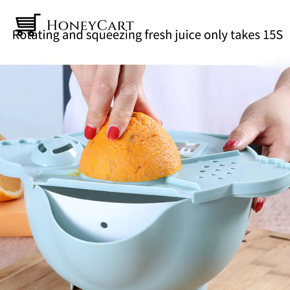All-In-One Drain Basket Vegetable Grater Garters