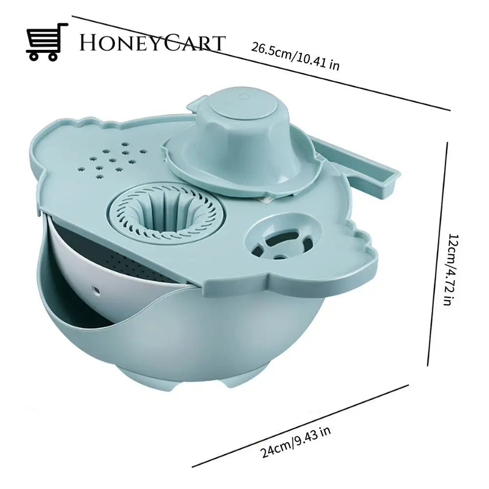 All-In-One Drain Basket Vegetable Grater Garters