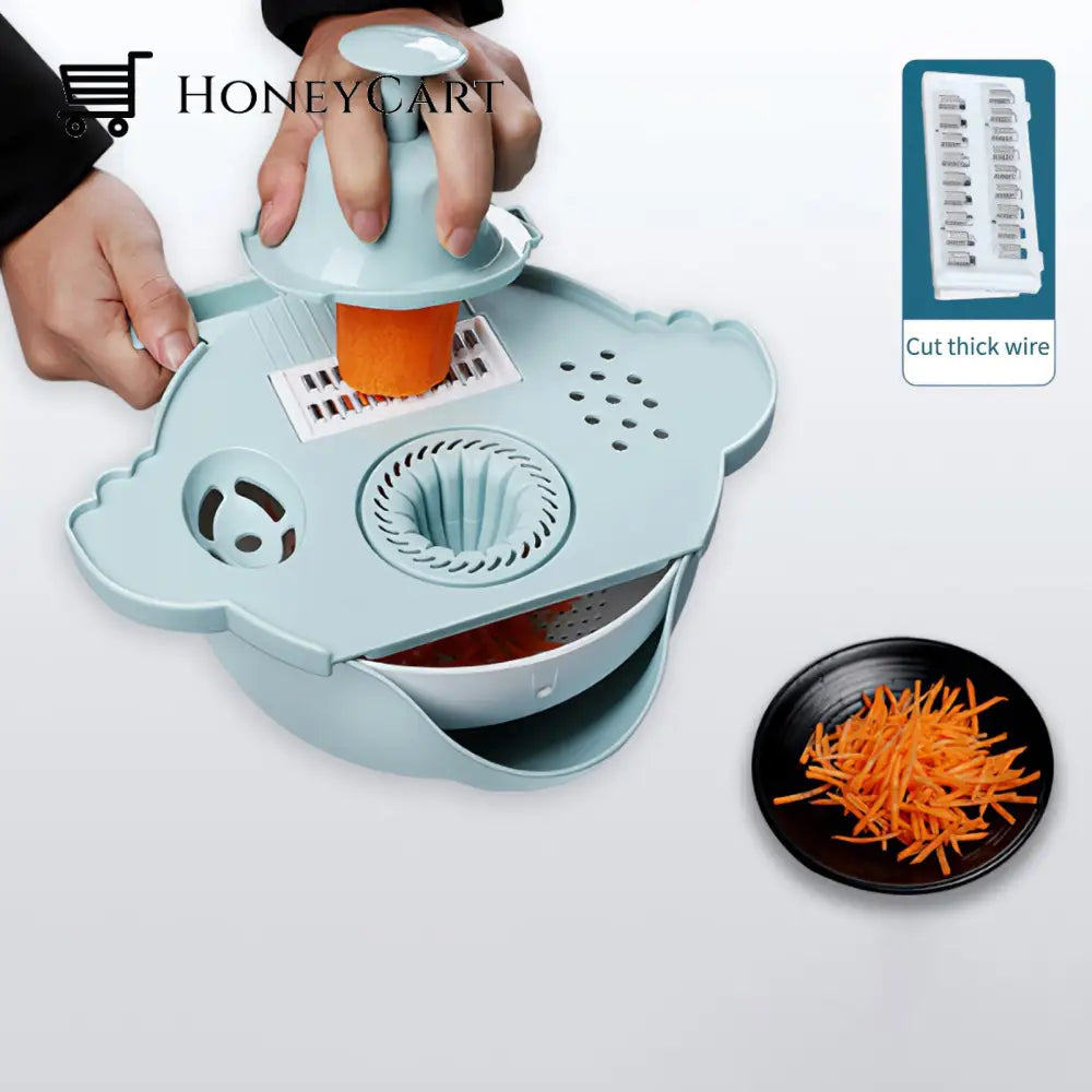 All-In-One Drain Basket Vegetable Grater Garters