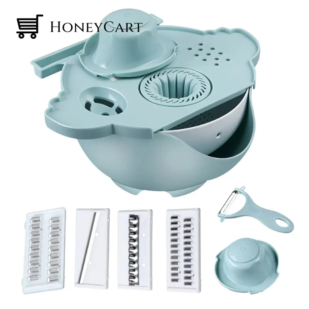 All-In-One Drain Basket Vegetable Grater Garters