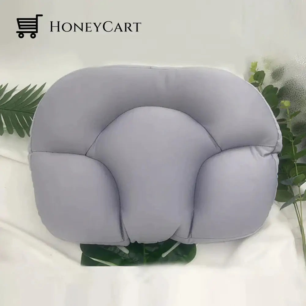 All-Round Sleep Pillow Neck Head Massager Memory Foam Orthopedic Grey / Personal Care