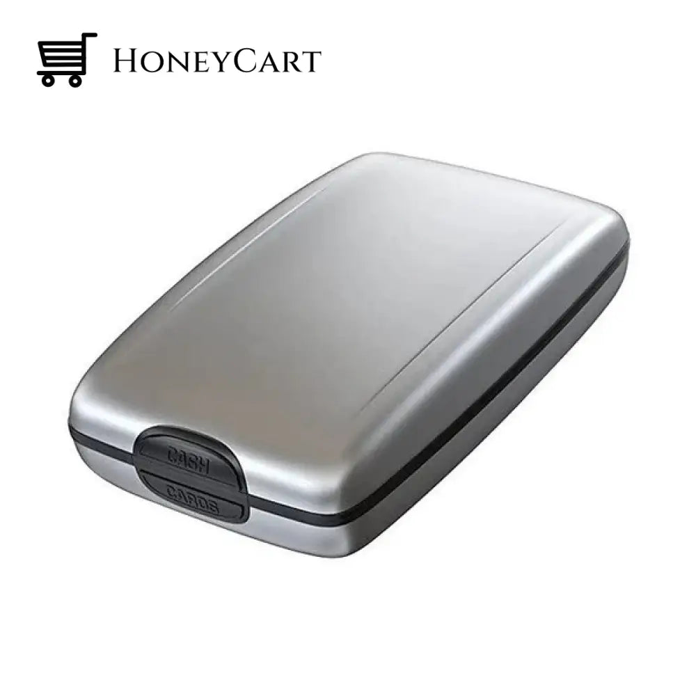 Aluminum Alloy Anti Theft Wallet Silver Tool