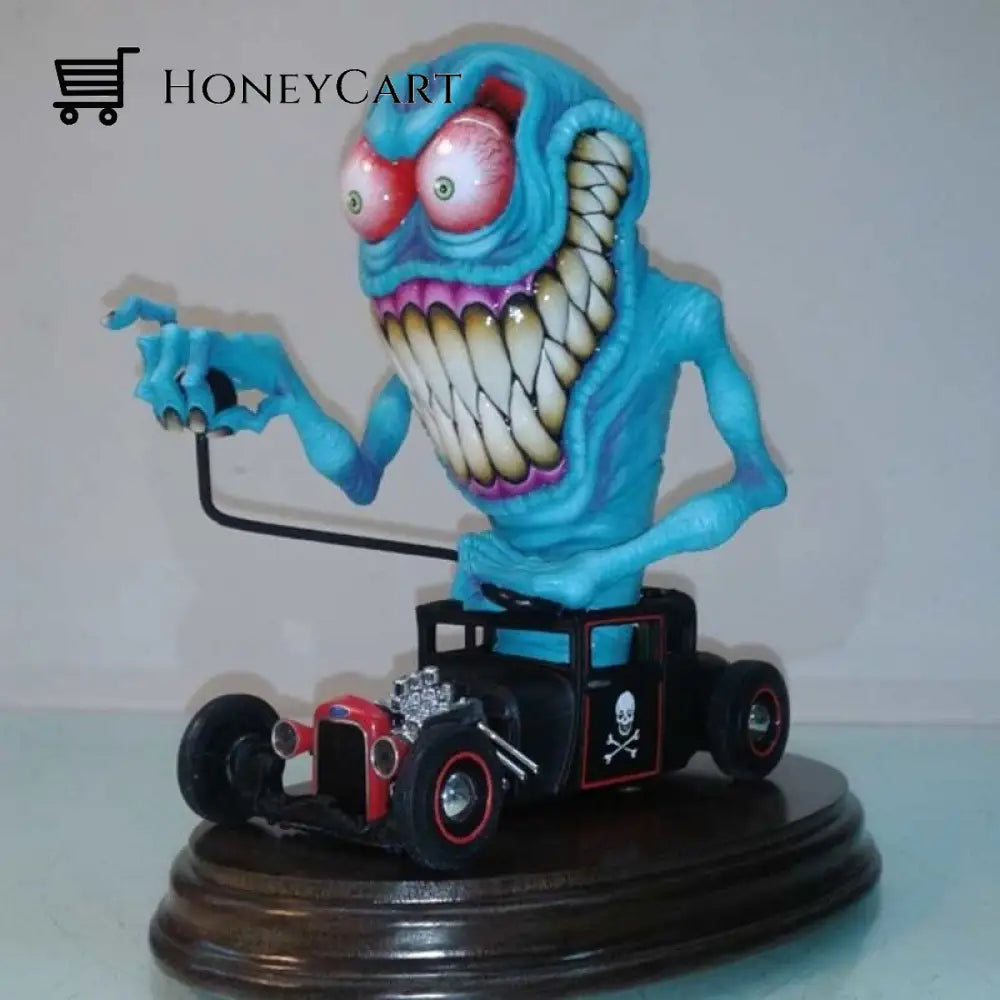 Angry Big Mouth Monster Statues D