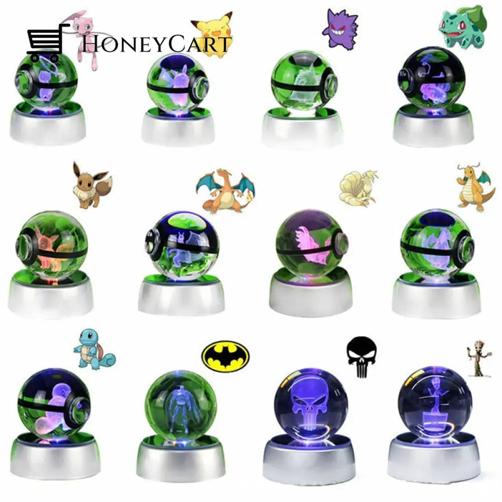 Anime Pokemon 3D Crystal Ball