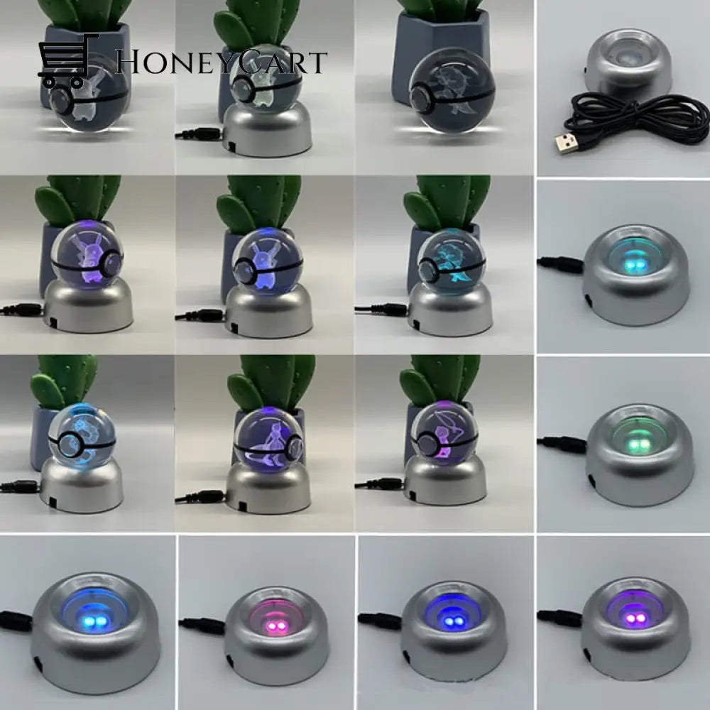 Anime Pokemon 3D Crystal Ball