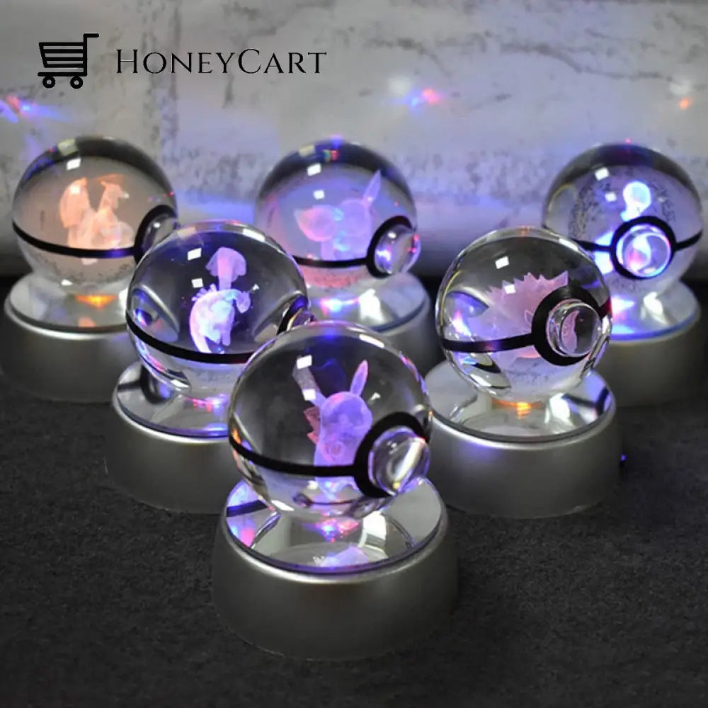 Anime Pokemon 3D Crystal Ball