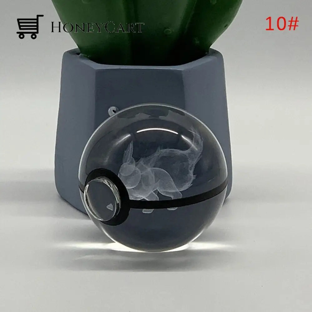 Anime Pokemon 3D Crystal Ball & Base / 10
