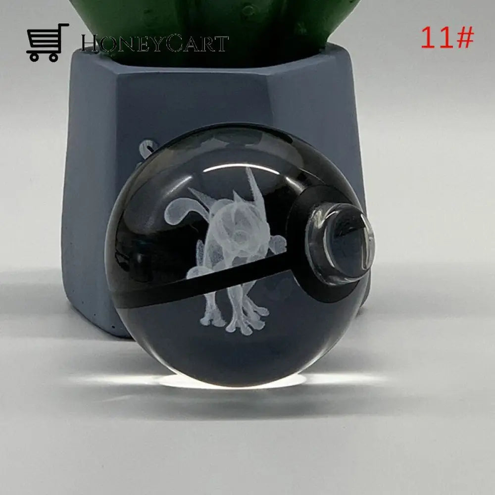 Anime Pokemon 3D Crystal Ball & Base / 11