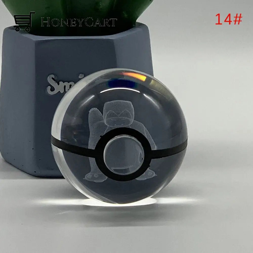 Anime Pokemon 3D Crystal Ball & Base / 14