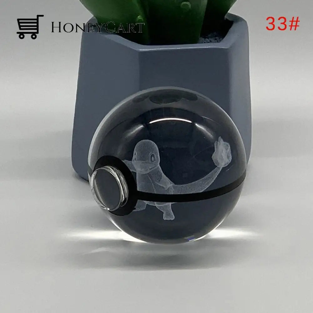 Anime Pokemon 3D Crystal Ball & Base / 33
