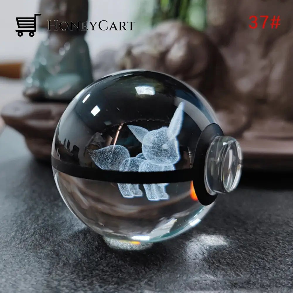 Anime Pokemon 3D Crystal Ball & Base / 37