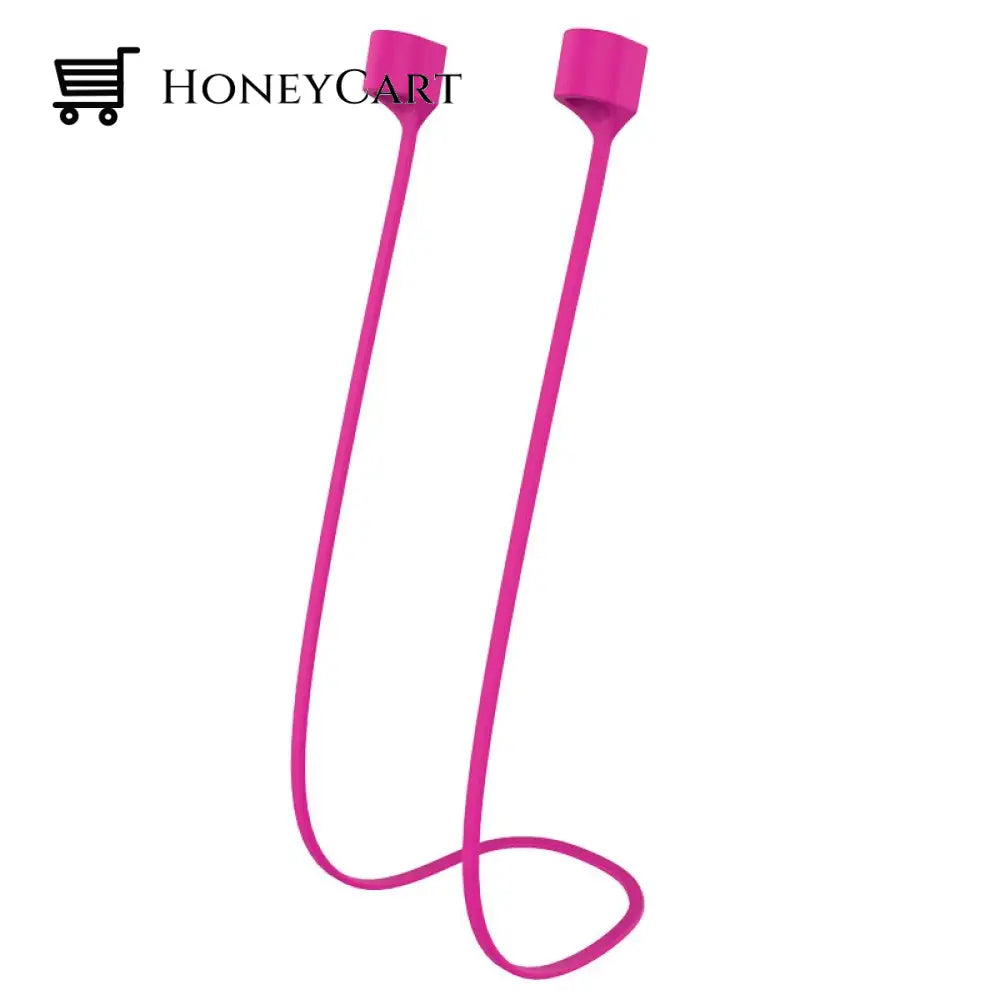 Anti-Lost Magnetic Airpods Neck Strap (Suitable For All Airpods) Rose Red