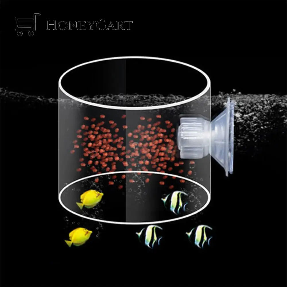 Aquarium Transparent Suction Fish Feeder Feeders