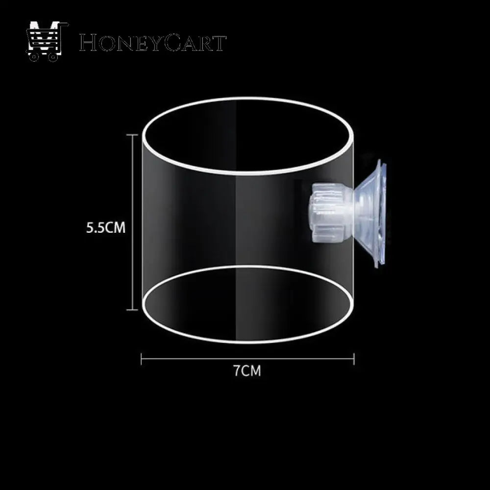Aquarium Transparent Suction Fish Feeder M Feeders
