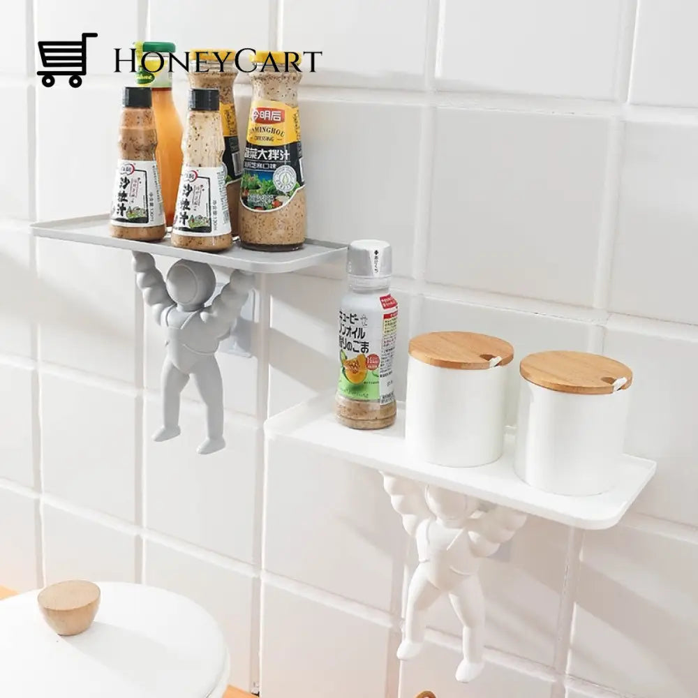 Astronaut Wall-Mounted Storage Rack & Organization