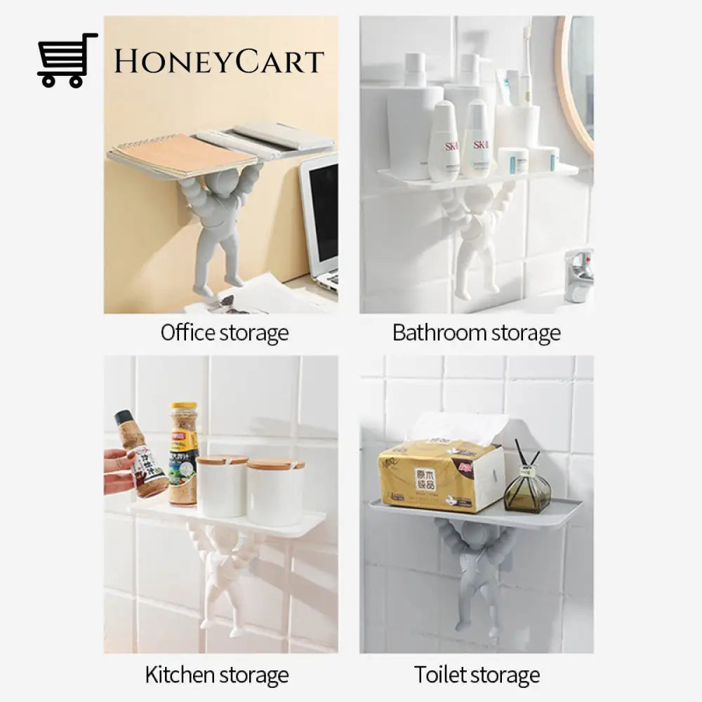 Astronaut Wall-Mounted Storage Rack & Organization