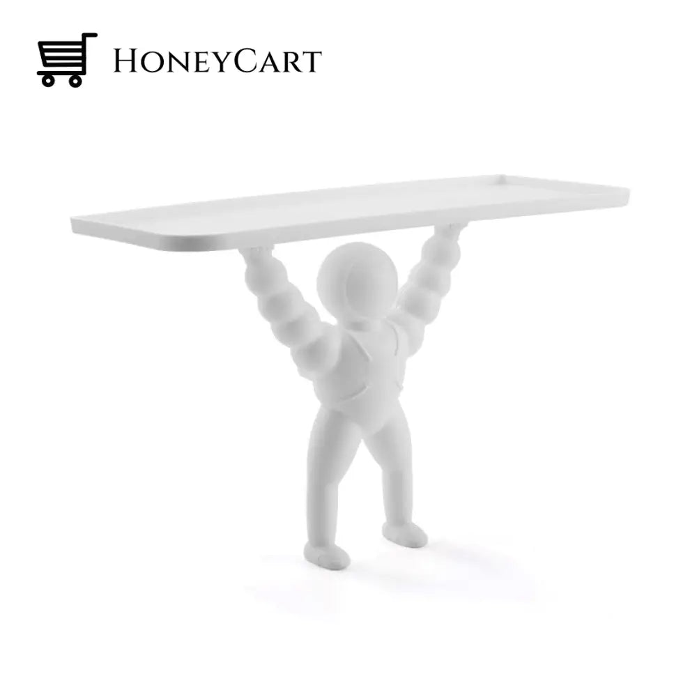 Astronaut Wall-Mounted Storage Rack White & Organization