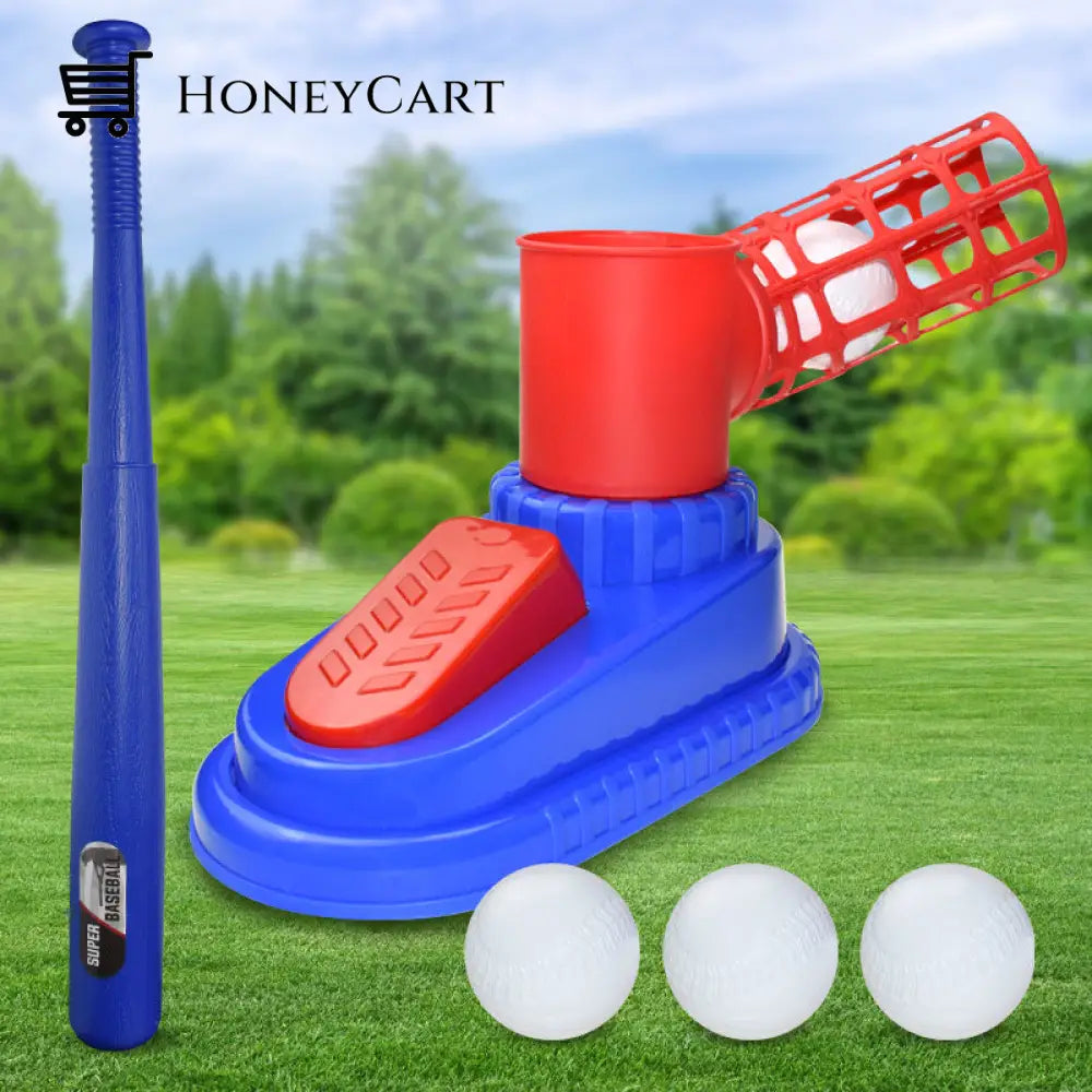 Automatic Baseball Training Ball Launcher Machine Set Toys