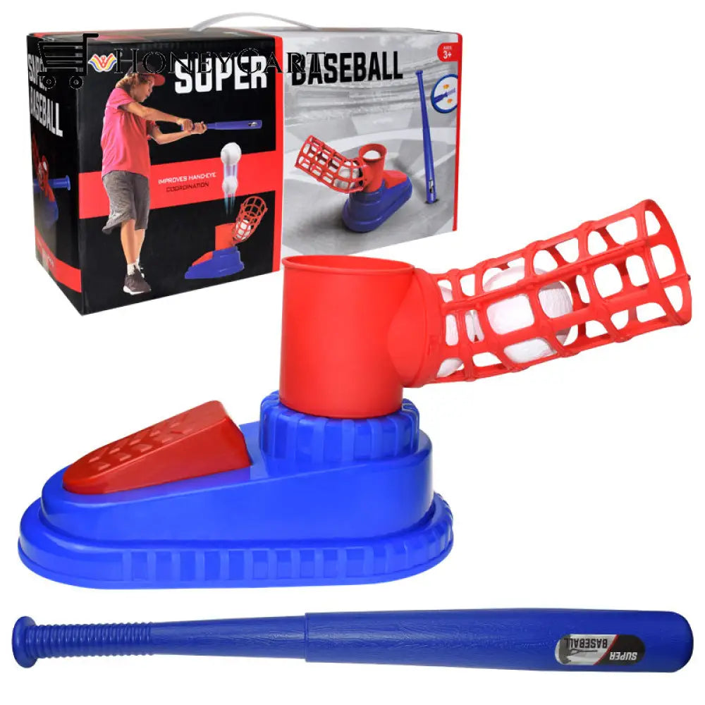 Automatic Baseball Training Ball Launcher Machine Set Toys