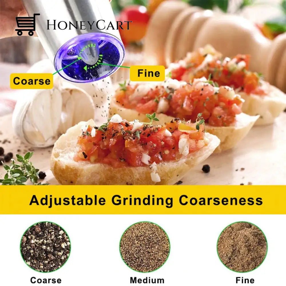 Automatic Electric Gravity Induction Salt And Pepper Grinder