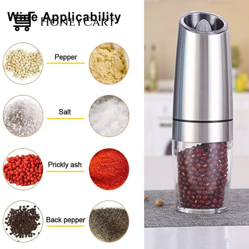 Automatic Electric Gravity Induction Salt And Pepper Grinder