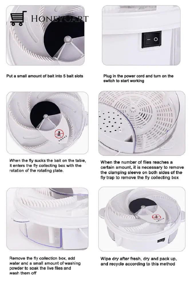 Automatic Electronic Fly Trap Catch Flies The Easiest And Fastest Way Possible!