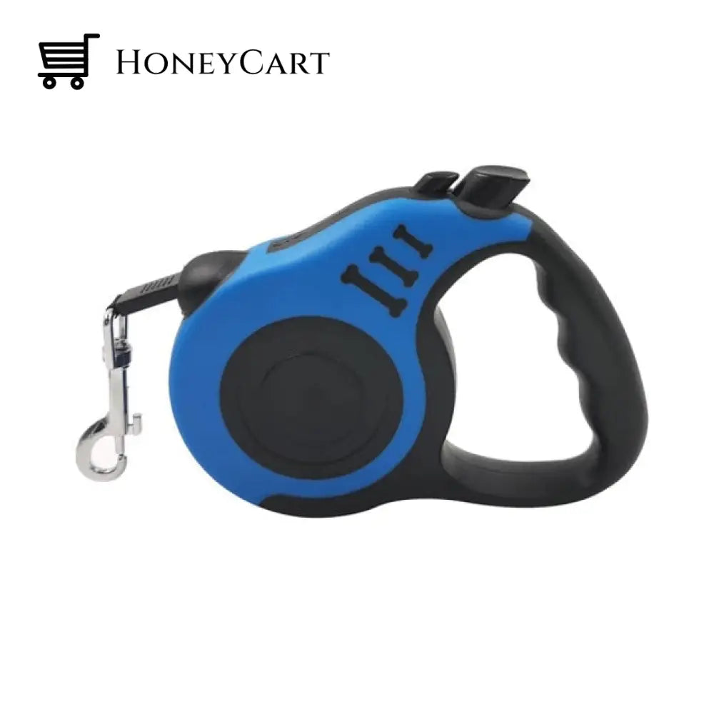Automatic Retractable Dog Leash Nylon Lightweight Portative 3M/5M Blue / 3M Ltt-0713