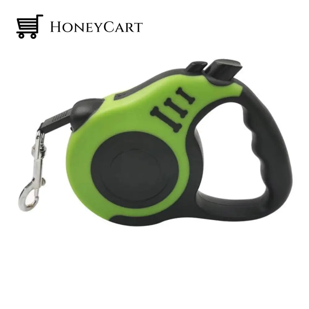 Automatic Retractable Dog Leash Nylon Lightweight Portative 3M/5M Green / 3M Ltt-0713