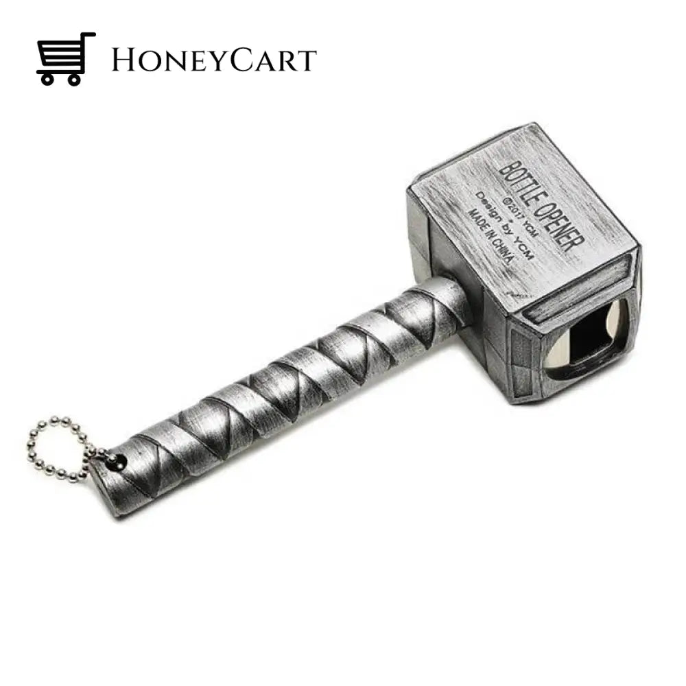 Avengers Style Thor Hammer Mjolnir Bottle Opener Silver Wine & Dining