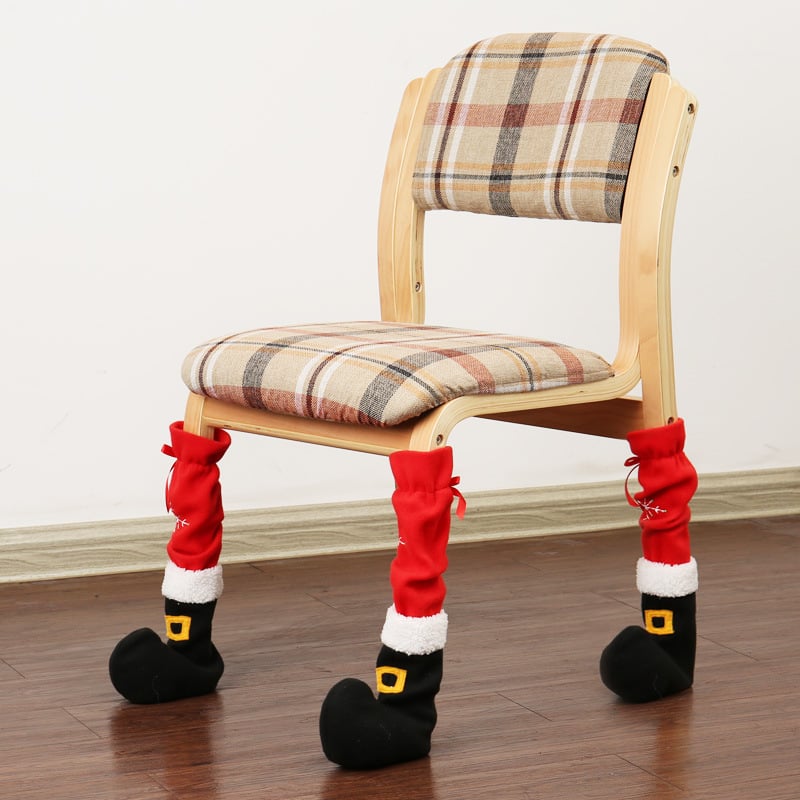 Christmas Chair Leg Covers (Santa Boot Design)