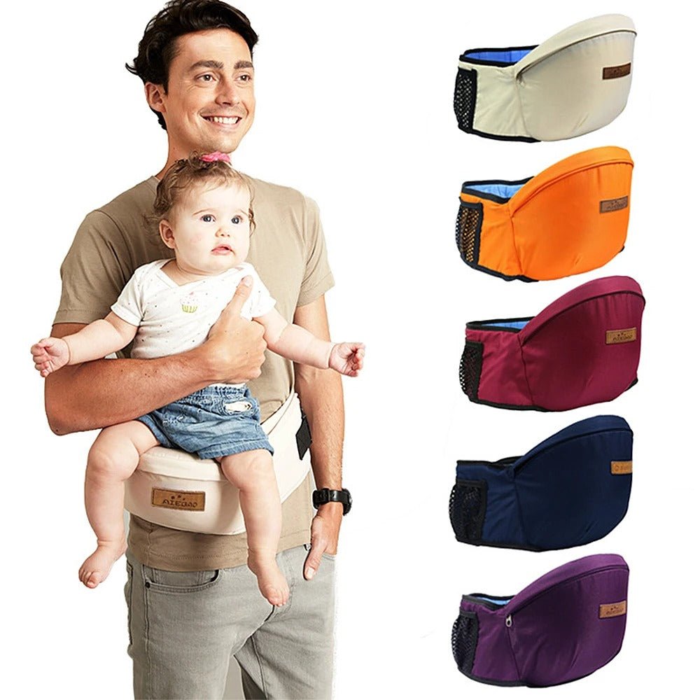 Baby Carrier Waist Stool - Shock Absorption Hip Seat Surface for Newborns & Toddlers