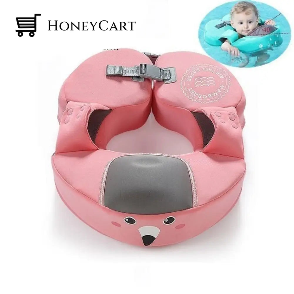 Baby Float Waist Swimming Rings - Child Toys 3D Pink Flamingo Aids