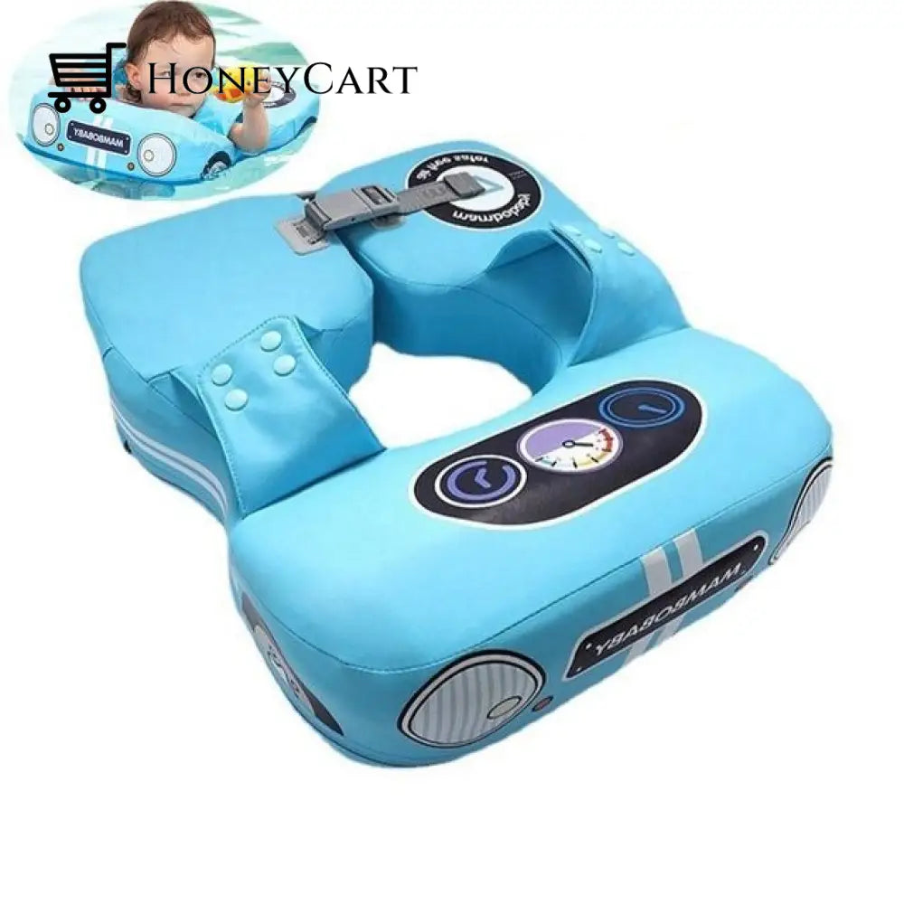 Baby Float Waist Swimming Rings - Child Toys Pu Car Blue Aids
