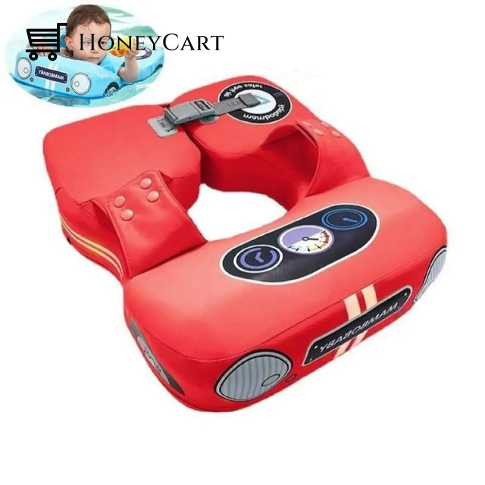 Baby Float Waist Swimming Rings - Child Toys Pu Car Red Aids
