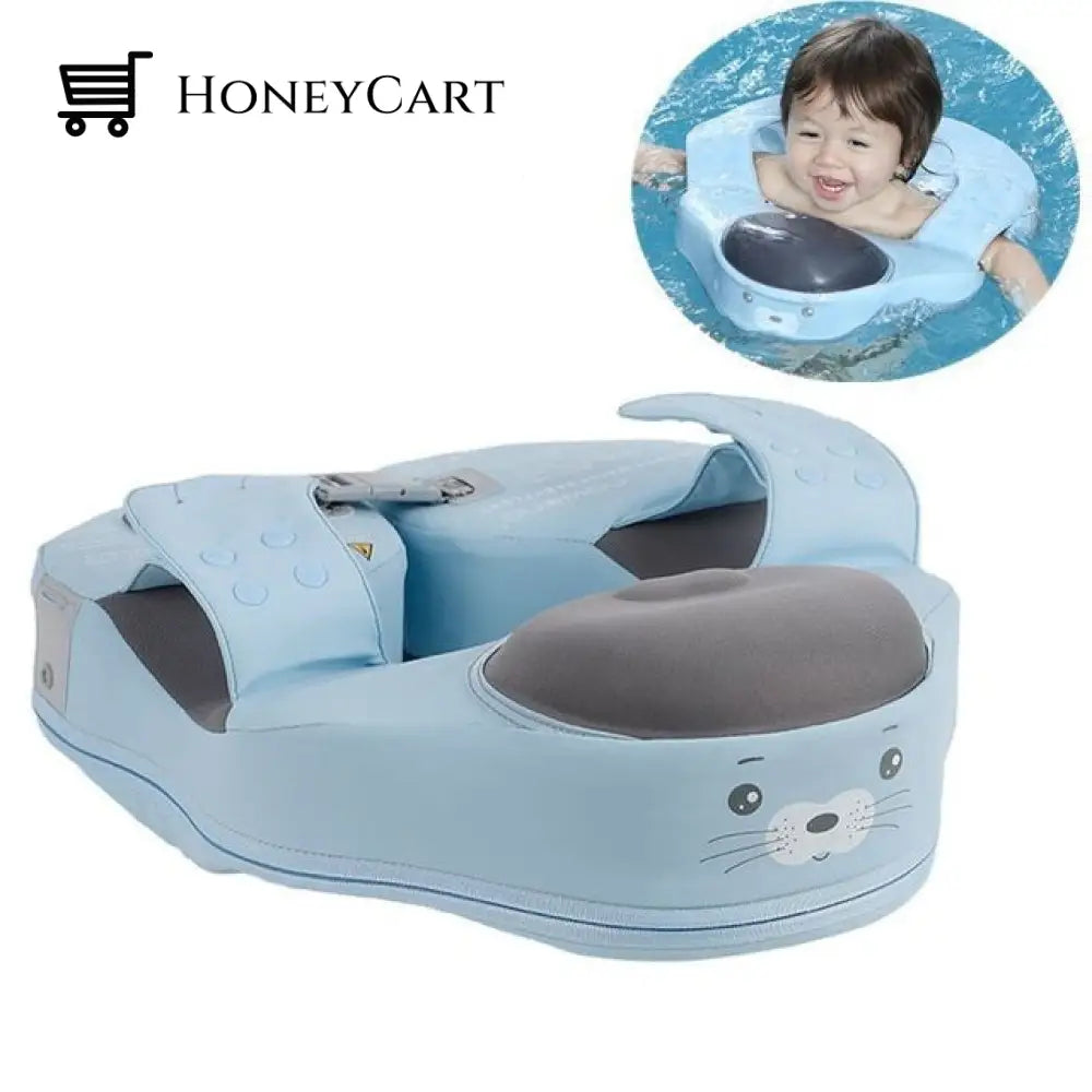 Baby Float Waist Swimming Rings - Child Toys Pu Sea Lion Blue Aids