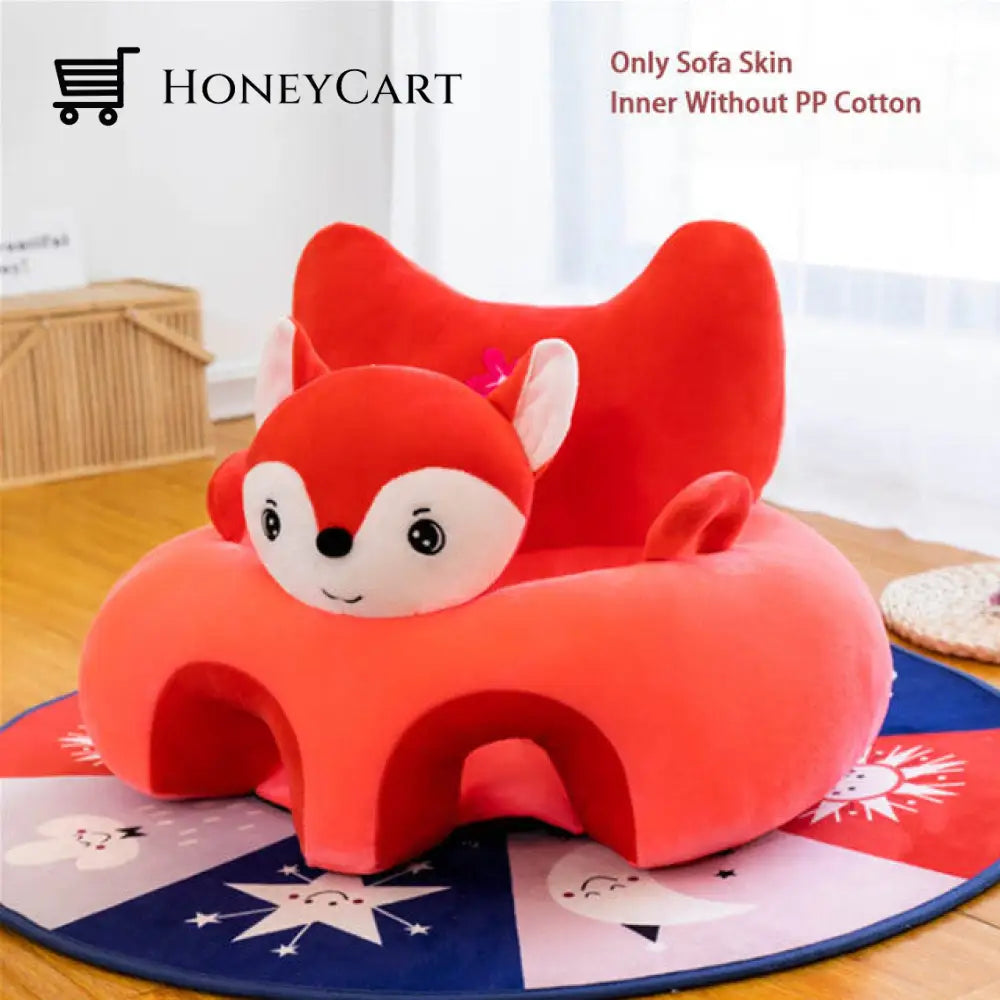 Baby Sofa Support Seat Cover Plush Chair Learning To Sit Comfortable Cartoon Toddler Nest Puff