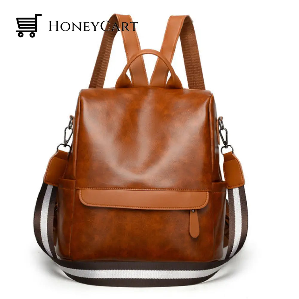 Backpack Crossbody Bag Brown