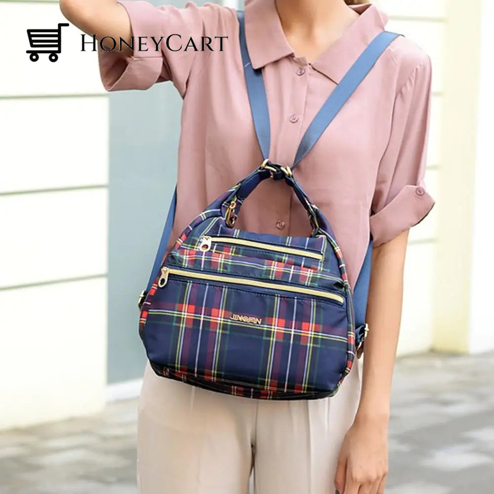 Bag With Double Zippers Handbag And Shoulder Fashion Wears