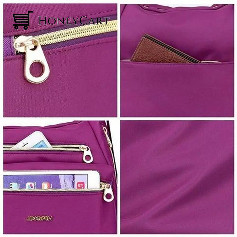 Bag With Double Zippers Handbag And Shoulder Fashion Wears