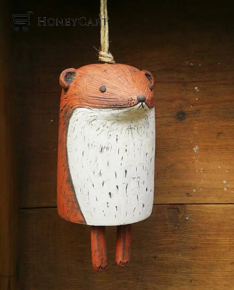 Beautiful Rustic Animal Wind Chimes Boho Handmade Garden Decor Gift Groundhog Tool